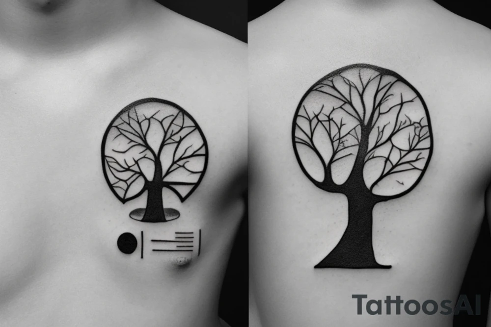 Circuit diagram tree small tattoo idea