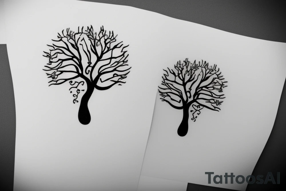 Circuit diagram tree small tattoo idea