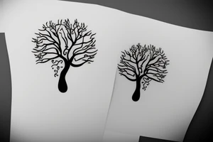 Circuit diagram tree small tattoo idea