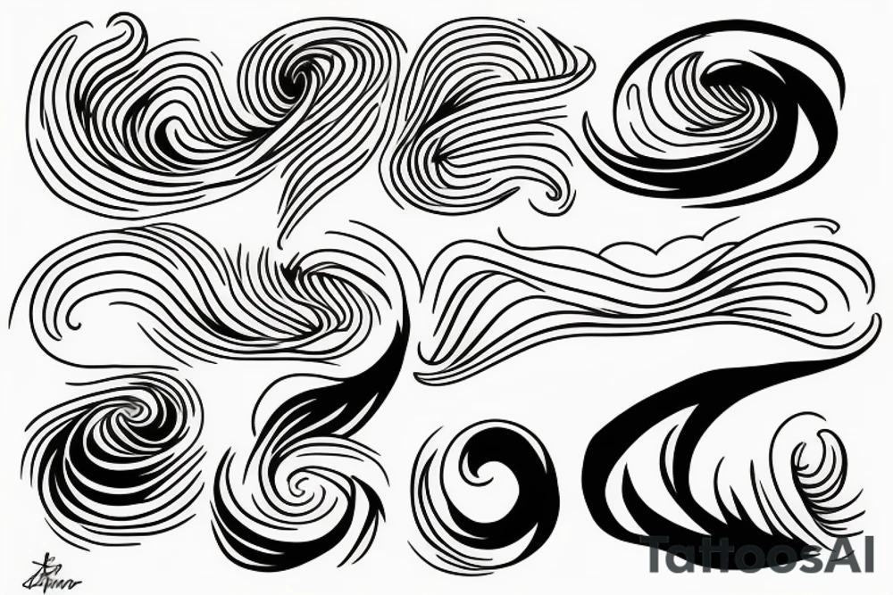 Rising sun single line drawing tattoo idea