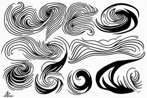Rising sun single line drawing tattoo idea