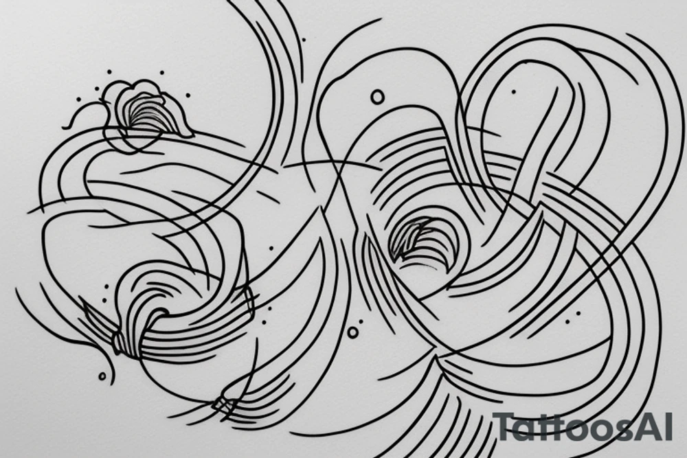 Rising sun single line drawing dots and lines tattoo idea Rising sun single line drawing dots and lines tattoo idea
