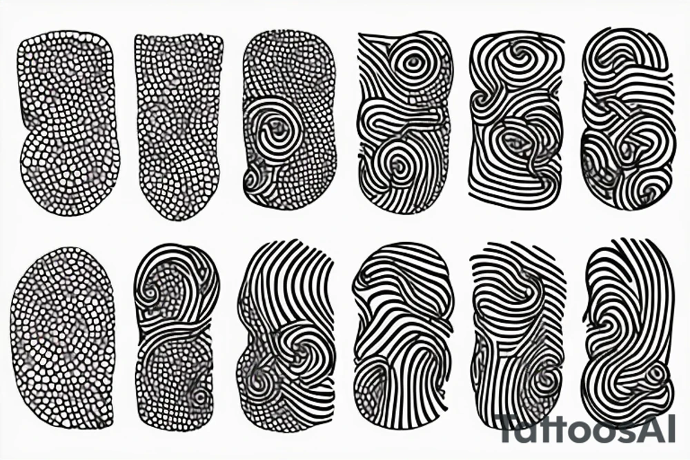 Rising sun dots and lines tattoo idea