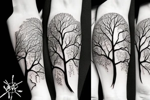 Left Half of a tree tattoo idea