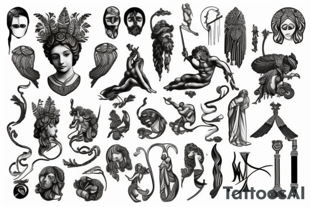 greek god tattoo idea