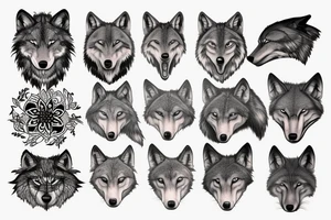 bio wolf tattoo idea