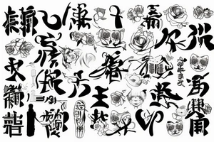 Father Mother Brothers Family in letters tattoo idea