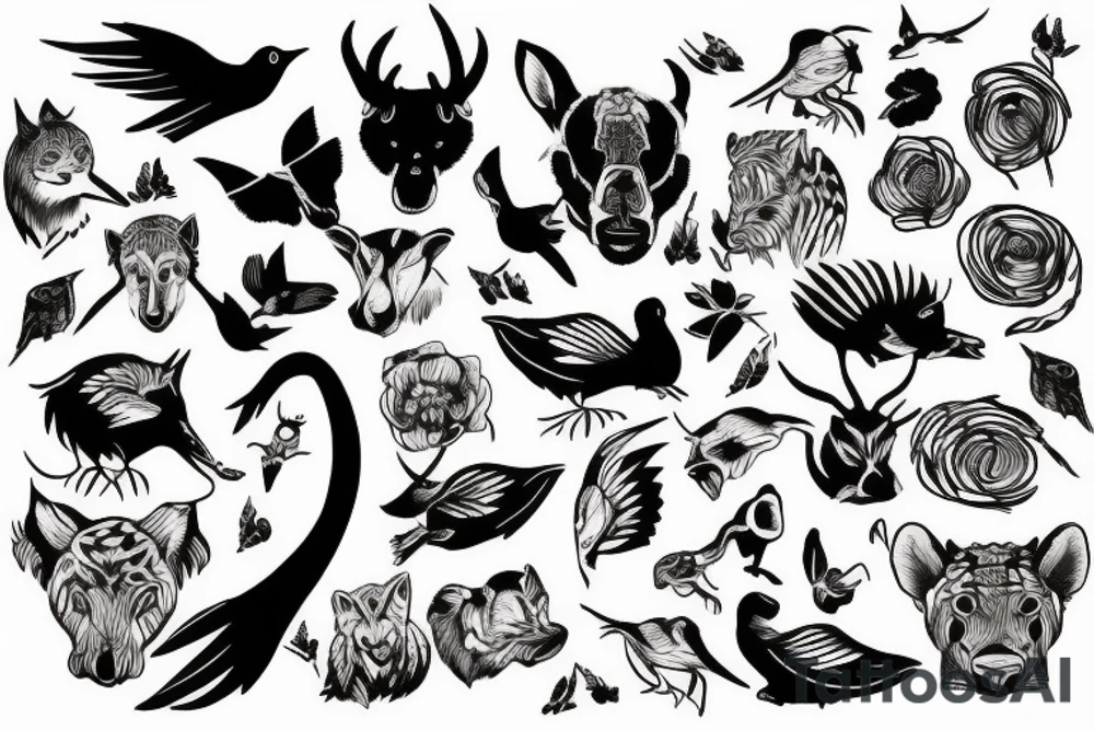 Wildlife Matching brother tattoo tattoo idea