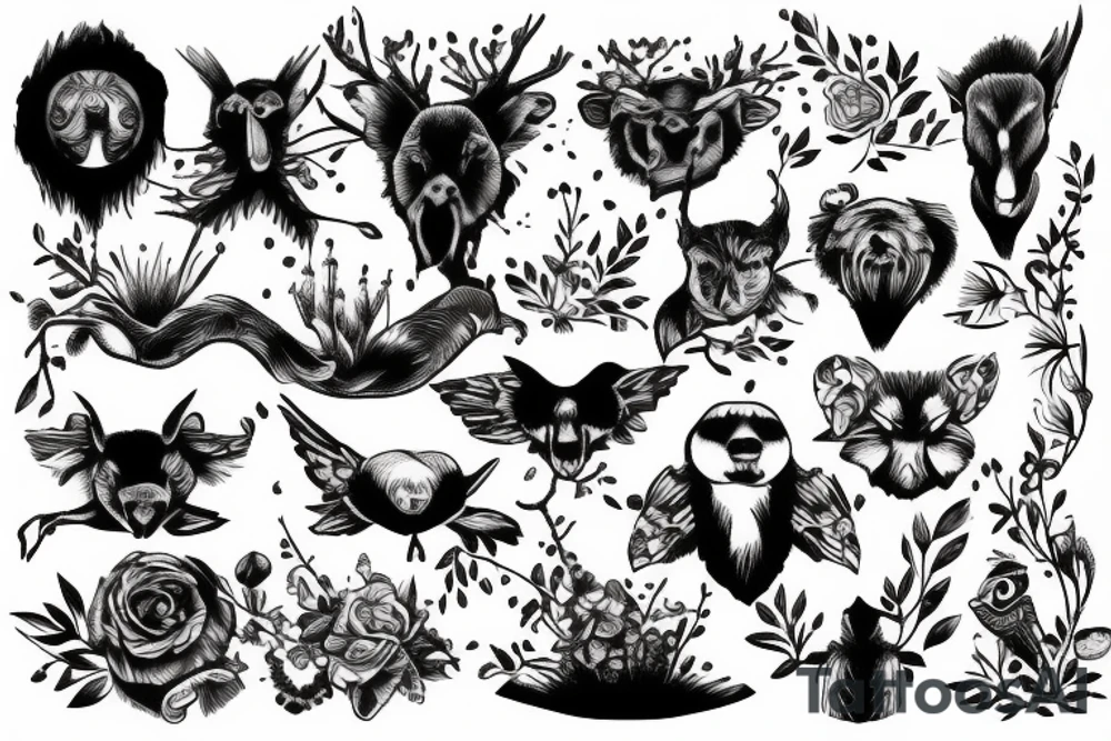 Wildlife Matching brother tattoo tattoo idea