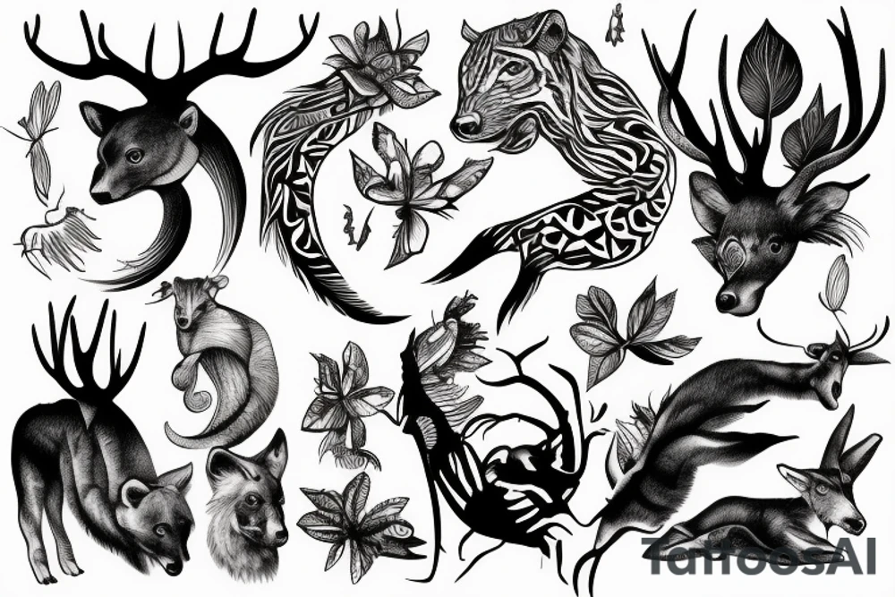 Wildlife conservation tattoo tattoo idea