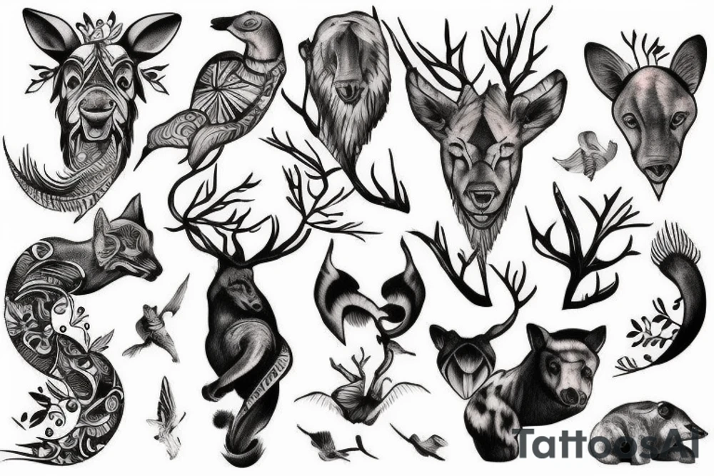 Tattoos of wildlife conservation tattoo idea