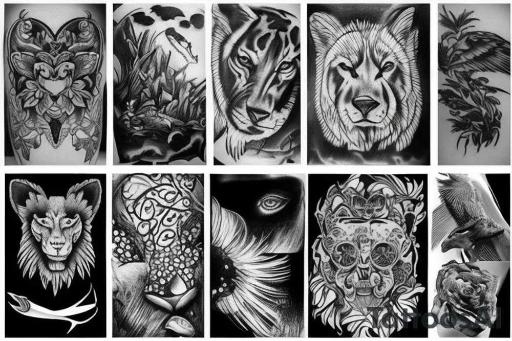 Tattoos of wildlife conservation tattoo idea