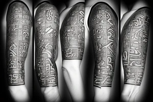 ankh  , clock and compuss tattoo idea
