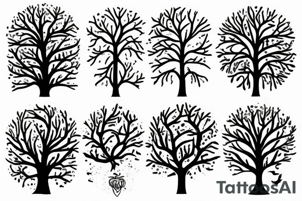 Left Half of a tree tattoo idea