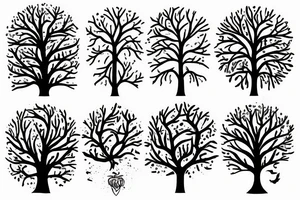 Left Half of a tree tattoo idea