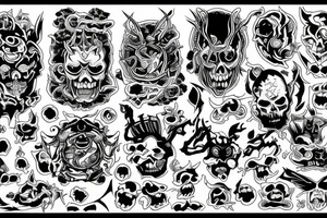 666 6 tattoo idea