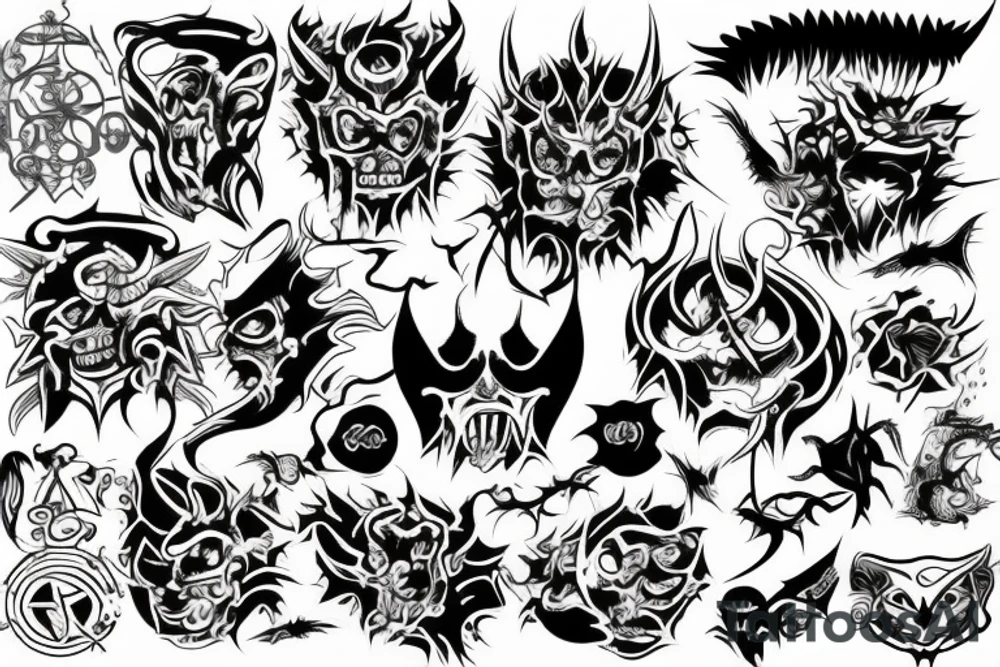 666 6 tattoo idea