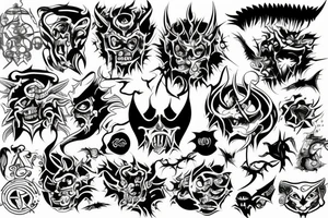 666 6 tattoo idea