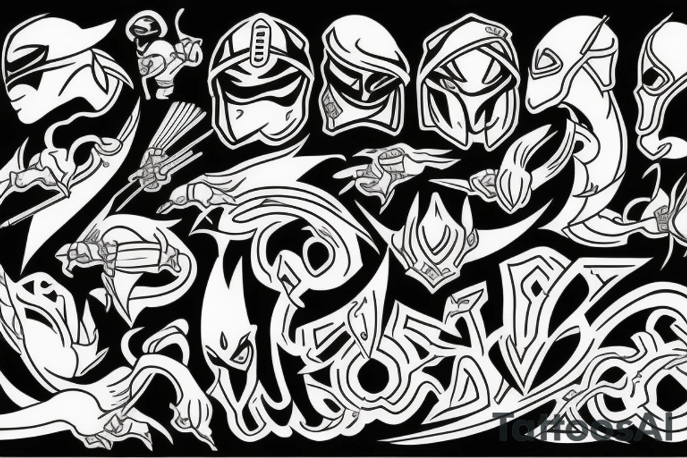 DARK NINJA tattoo idea