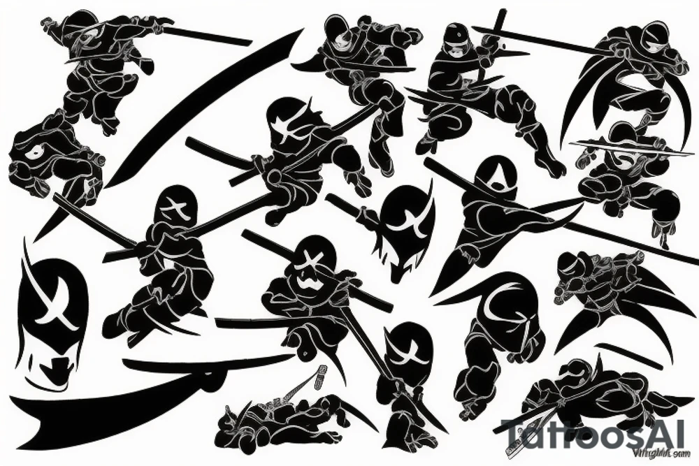 DARK NINJA tattoo idea