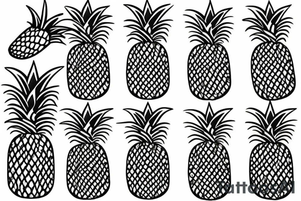 Pineapple tattoo idea