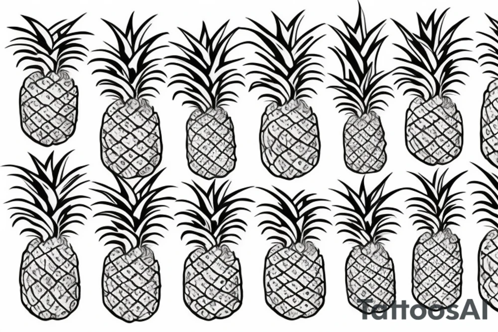 Pineapple tattoo idea