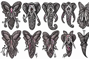 Elephant hawk moth tattoo idea