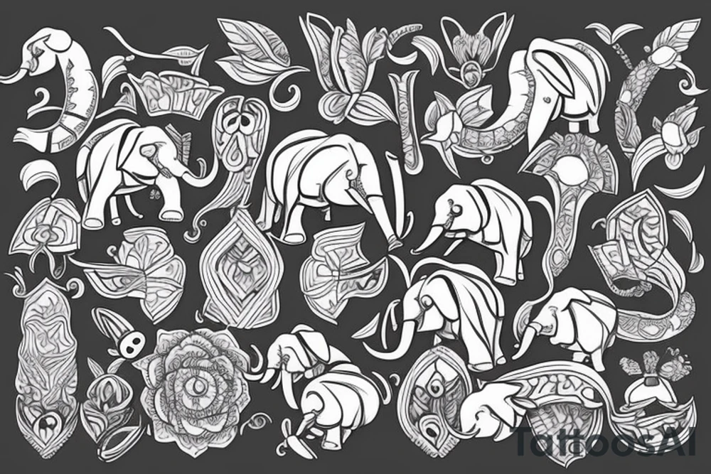 Elephant hawk-moth tattoo idea