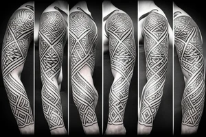 Polynesian and celtic tribal tattoo tattoo idea