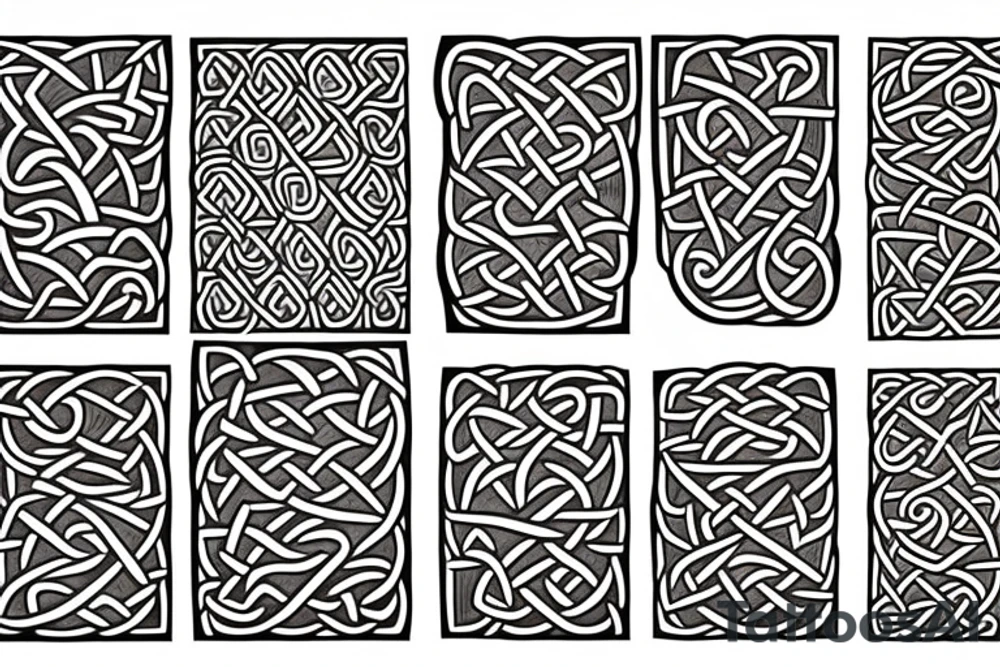 Polynesian and celtic tribal tattoo tattoo idea