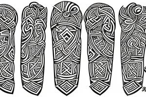 Polynesian and viking tribal tattoo tattoo idea