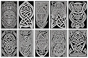 Polynesian and viking tribal tattoo tattoo idea