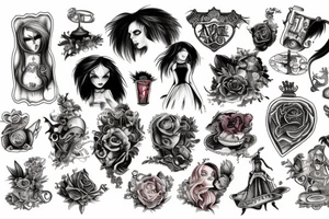 American mcgee alice in wonderland tattoo tattoo idea