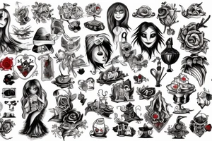 American mcgee alice in wonderland tattoo tattoo idea