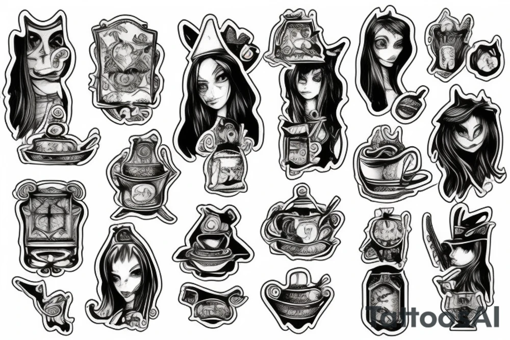 American mcgee alice in wonderland tattoo tattoo idea