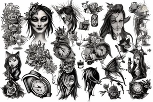 American mcgee alice in wonderland tattoo tattoo idea