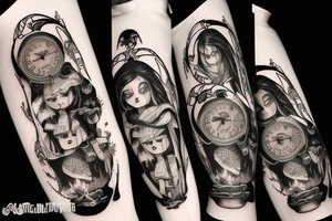 American mcgee alice in wonderland tattoo tattoo idea