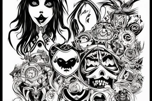 American mcgee alice in wonderland tattoo tattoo idea