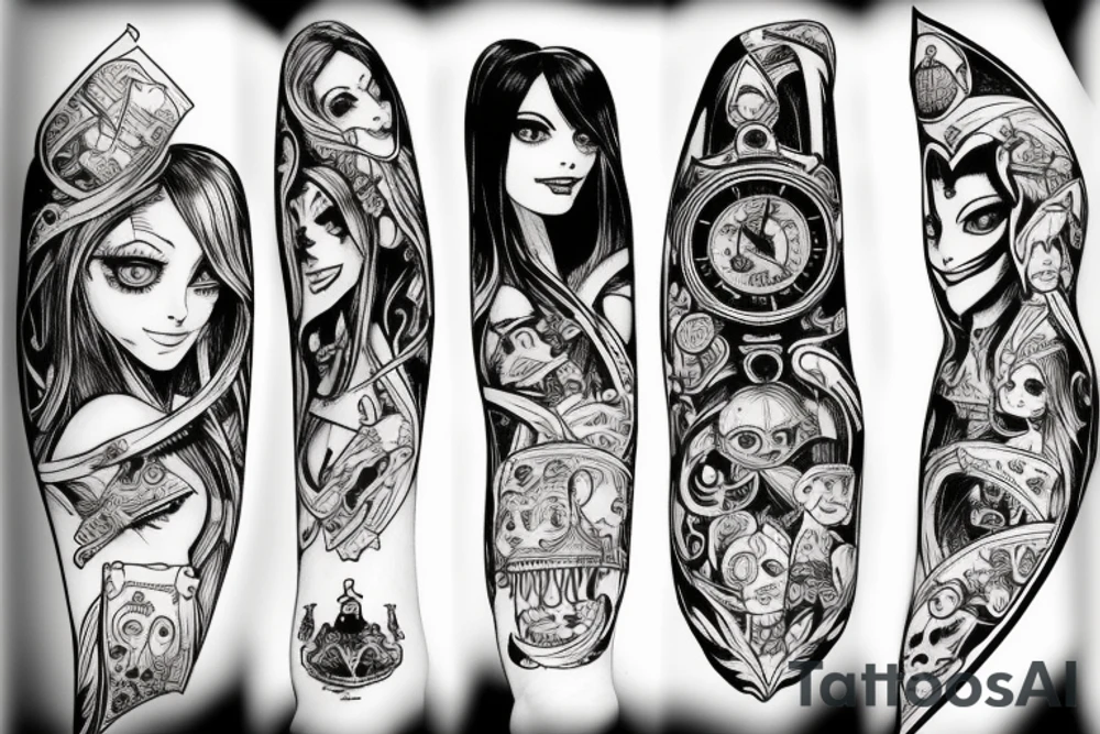American mcgee alice in wonderland tattoo tattoo idea