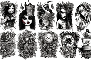 American mcgee alice in wonderland tattoo tattoo idea