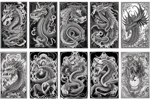 Dragon Vivid Elaborate Intricate Stoic Regal Imperial tattoo idea