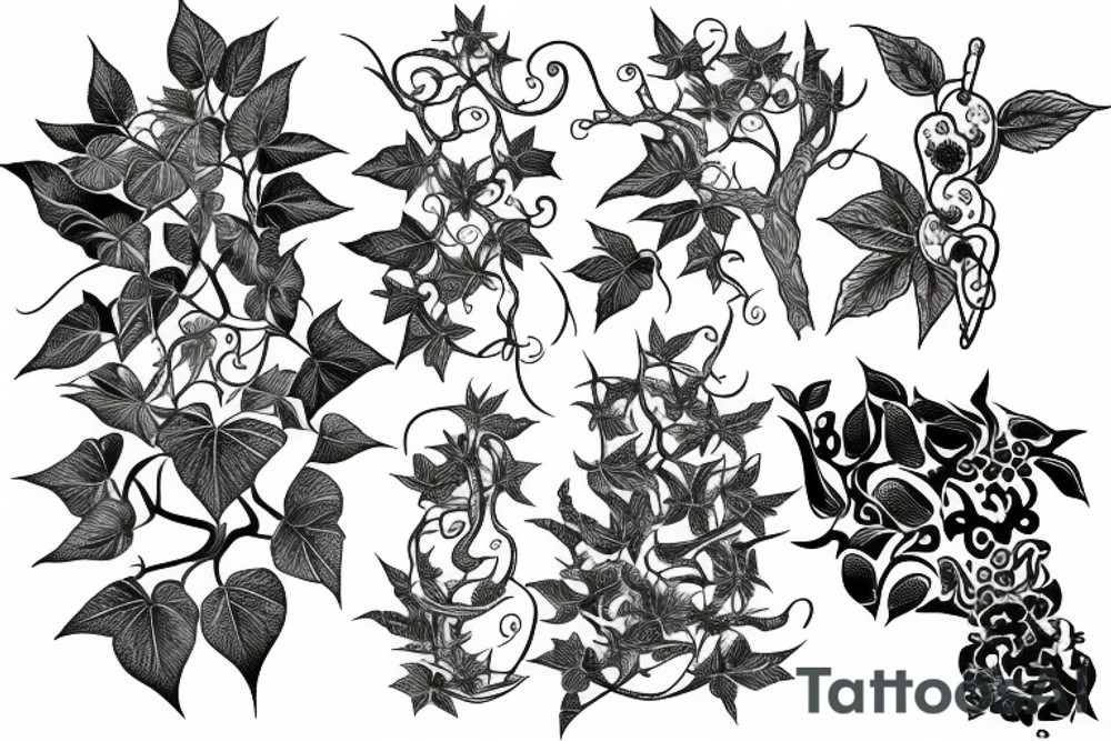 poison ivy tattoo idea