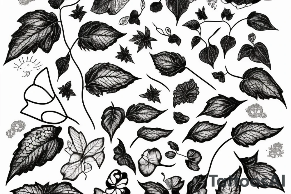 poison ivy tattoo idea