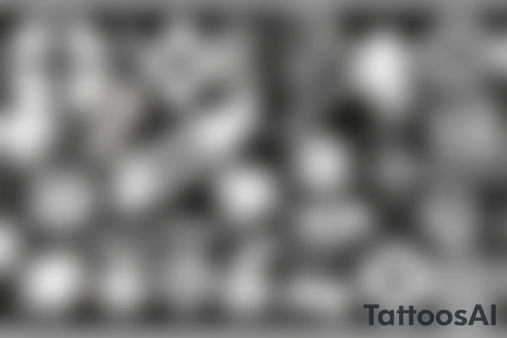 smoke around a cross tattoo idea