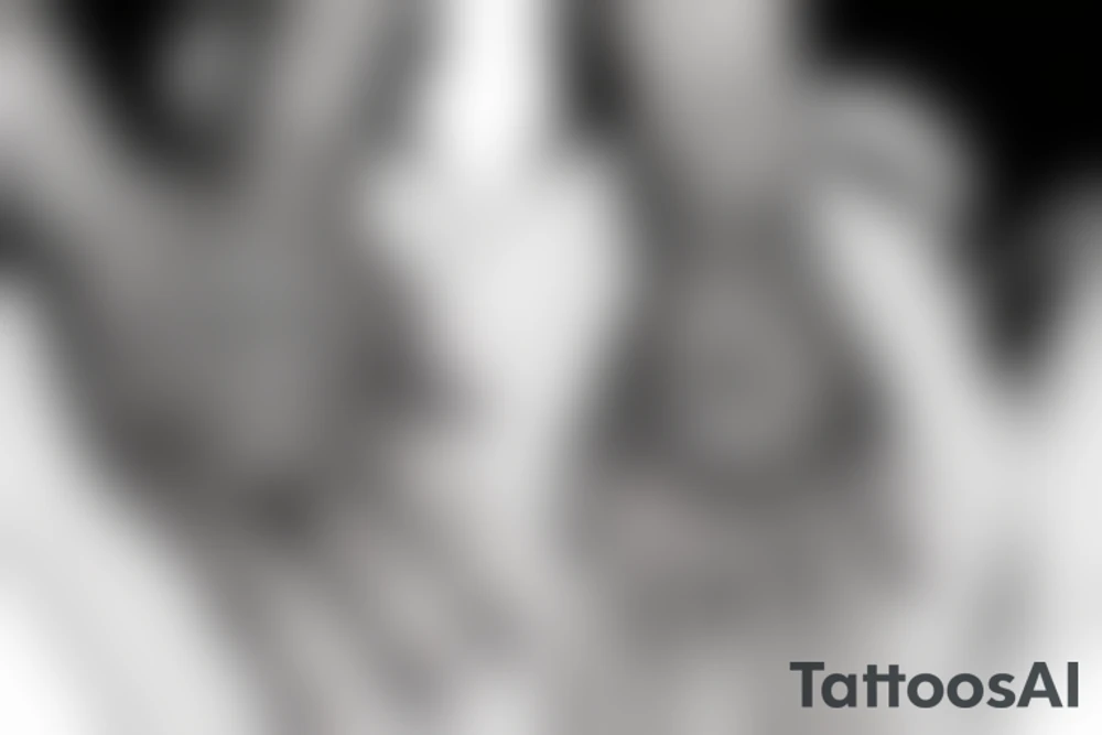 praying hands tattoo idea