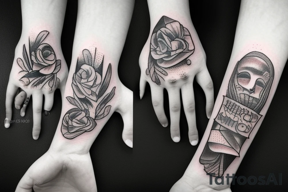 praying hands tattoo idea
