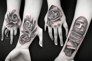 praying hands tattoo idea