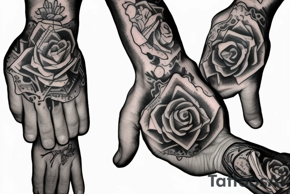praying hands tattoo idea
