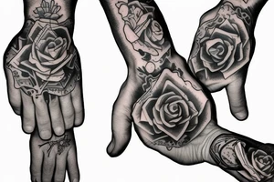 praying hands tattoo idea