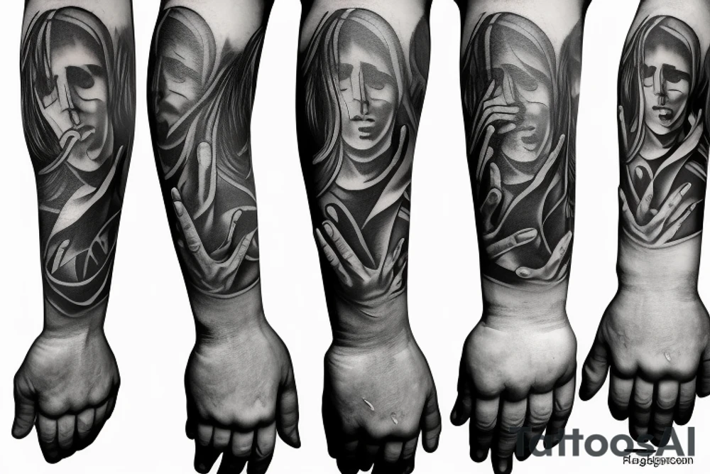 praying hands tattoo idea